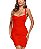 Vestido Bandagem Curto Vermelho - Imagem 1