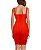Vestido Bandagem Curto Vermelho - Imagem 2