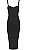 Vestido Bandagem Midi Preto - Imagem 6