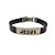 Pulseira de Borracha com Fecho - Jesus - Preta - Imagem 2