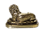 Estátua  Leão e Ovelha  Dourado - Leão da Tribo de Judá - Imagem 2