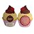 Kit 50 Unidades Cartão Mãe - Cupcake Cereja - Imagem 2