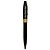 Caneta Metal Executiva Personalizada Quadrada - Preto com Dourado - Imagem 1