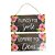 Duo Placa de MDF - Nunca Foi Sorte - Marrom (10cmx20cm) - Imagem 1