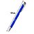 Caneta Metal Clássica 2 Listras - Personalizada com Nome - Azul - Imagem 7