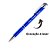 Caneta Metal Clássica 2 Listras - Personalizada com Nome - Azul - Imagem 8