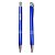 Caneta Metal Clássica 2 Listras - Personalizada com Nome - Azul - Imagem 3