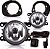 Kit farol de milha Renault Sandero 2007, 2008, 2009, 2010, 2011 - Imagem 2