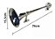 Buzina Marítima Navio Trem Metal Cromada Bivolt Corneta 74cm - Imagem 1