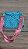 Bolsa de Crochê Azul Baú - Imagem 1