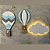 Trio Balões safari com dupla de nuvens - Imagem 1