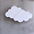 Nuvem Desenho Duplo Luminária Decorativa  Pequena - Imagem 2