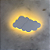 Nuvem Desenho Duplo Luminária Decorativa  Pequena - Imagem 1