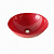 Cuba Plástica Vermelha Redonda de Sobrepor (Apoio) Para Banheiro - Imagem 1