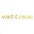 Espelho Decorativo "Você é linda!" 50cm - Acrílico Dourado - Imagem 2