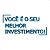 Espelho Decorativo VOCÊ É O SEU MELHOR INVESTIMENTO Azul Cor:Azul - Imagem 2