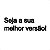Placa Decor "Seja a sua melhor versão!" - Acrílico Preta - Imagem 2