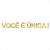 Espelho Decorativo "Você é única!" - Acrílico Esp. Dourado - Imagem 2