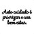 Placa Auto cuidado é priorizar o seu bem estar. - Acr. Preto - Imagem 2