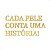 Espelho Cada pele conta uma história! - Acrílico Dourado Cor:Dourado - Imagem 1