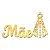 Espelho Decorativo "Mãe Aparecida" em Acrílico Esp. Dourado - Imagem 2