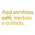 Espelho "Aqui servimos café, sorrisos e cuidado." - Dourado - Imagem 2