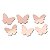 Espelho Decorativo Borboletas 6 Peças - Ac. Espelhado Rosa - Imagem 2
