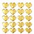 Espelho Decorativo de mini corações kt c/ 20pçs - Dourado - Imagem 2