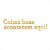 Espelho Decorativo "Coisas boas acontecem aqui!" - Dourado - Imagem 2