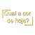 Espelho Qual a cor de hoje? - Acrílico Espelhado Dourado - Imagem 2