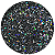 Glitter Flocado Preto Universo - Imagem 1