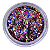 Glitter Flocado Confetes Mix Colorido 3g - Imagem 1