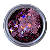 Glitter Estrelas Rosa Holográfico 3g - Imagem 1