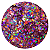 Glitter Estrelas Rosa Holográfico - Imagem 1