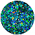 Glitter Flocado Verde Agua Holográfico - Imagem 1