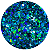Glitter Flocado Azul Aqua - Imagem 1