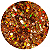Glitter Flocado Laranja Pumpkin Holográfico - Imagem 1