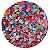 Glitter Coração Mix Colorido - Imagem 1
