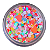 Glitter Coração Mix Colorido 3g - Imagem 1