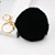 Chaveiro Pompom Pelúcia Preto - Imagem 1