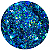 Glitter Flocado Azul Flocs - Imagem 1