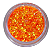 Glitter Flocado Laranja Brilhante Holo 3g - Imagem 1