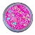 Glitter Coracao Vazado Rosa 3g - Imagem 1
