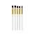 Kit Pincel Sombra Kabuki Com 5 Pincéis Cor Branco - Imagem 1
