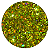 Glitter Flocado Confetes Dourado Holográfico - Imagem 1