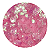 Glitter Flocado Rosa Holográfico - Imagem 1