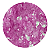 Glitter Flocado Rosado Lilas Holográfico - Imagem 1
