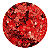 Glitter Estrelas Vermelho Holográfico 3g - Imagem 1