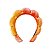 Tiara Nuvem Almofadada Skin Care Candy Degradê Laranja - Imagem 1
