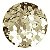 Glitter Hexagonal Dourado Metalizado com Reflexo Prateado - Imagem 1